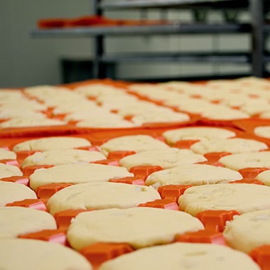 [18701] Deegbollen voor Luikse Wafels Belgaufra 130 x 130 gr
