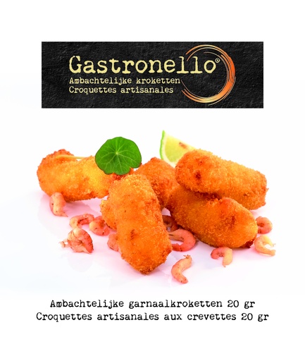 [0915] Garnaalkroketten Gastronello 60 x 20 gr