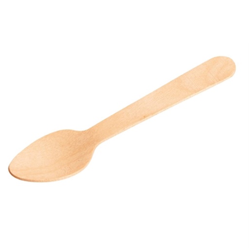 [14517] Houten Koffie Lepel 140 mm - Kleva 100 st