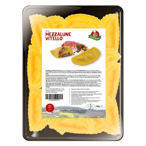 [7628] D21 Mezzalune Vitello Smiling Cook 750 gr