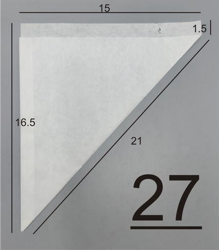 [4536] Papieren Tipzakken Nr 27   1000 st