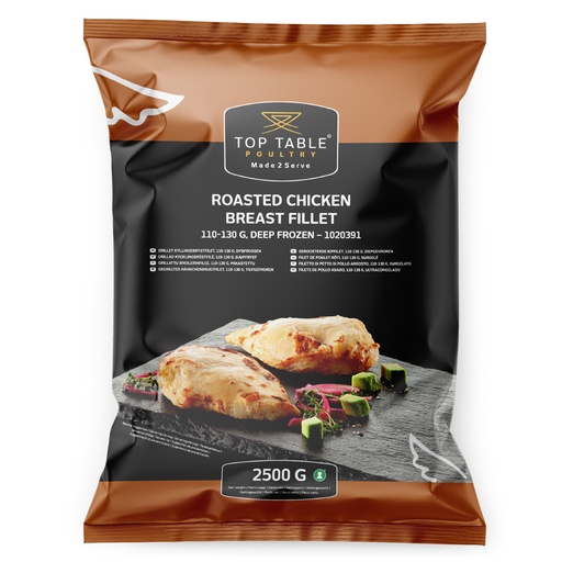 [19167] 1020391 Kipfilet Heel Gegr 110-130gr Top Table 2,5 kg