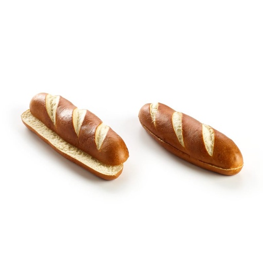 [8528] 1725 Laugen Hot Dog Bun Precoupe La Lorraine 2 x 21 x 80 gr