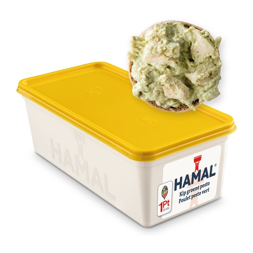 [19119] Salade de poulet au pesto vert Hamal – Barquette 1 kg