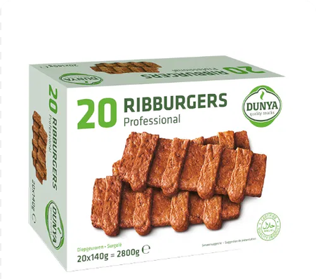 [PR/08454] Rib Burger Halal Dunya 20 x 140 gr