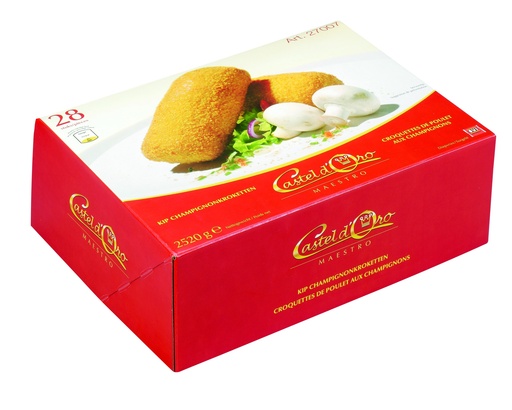[PR/08557] Croquette Poulet/Champignon Maestro Castel D'Oro 24 x 90 gr