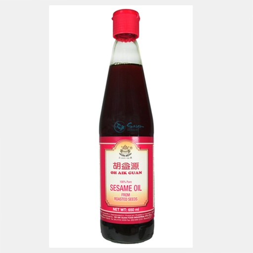 [W7511] Huile Sésame Aik Guan 650 ml