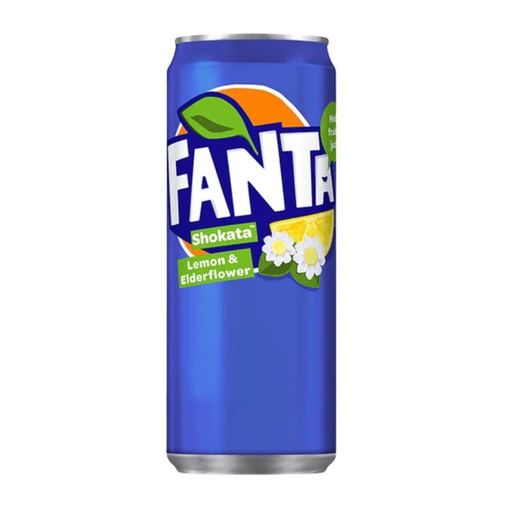 [19272] Fanta Zero Lemon/Edelflower Shokata Sleek Blik 24 x 33 cl 