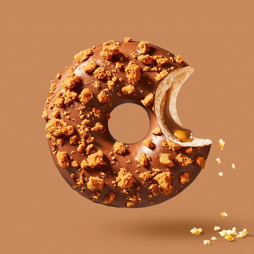 [19240] 1193 Donut Lotus Biscoff Gevuld / Kruimelspeculoos La Lorraine 48 x 69 gr