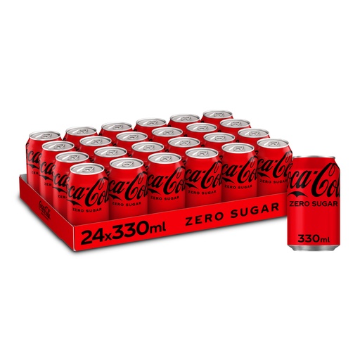 [18883] Coca Cola Zero (dik) Blik 24 x 33 cl - Promo
