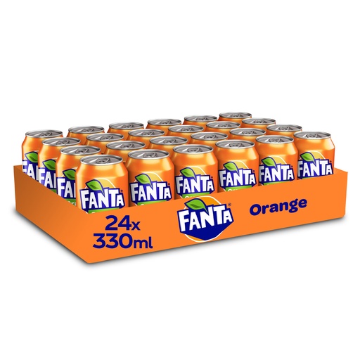 [18884] Fanta Orange (fat) Blik 24 x 33 cl - Promo