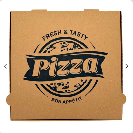 [PR/09640] Pizzabox EK FR 33 x 33 x 4 Fresh & Tasty 100 st