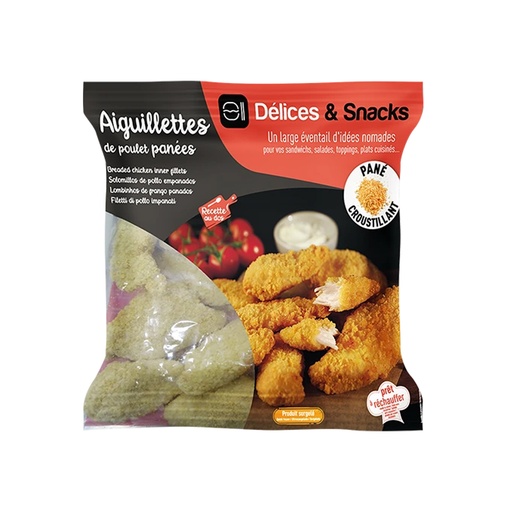 [PR/09663] Cornflakes Breaded Chicken Inner filet Délices & Snacks 1 kg