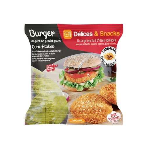[PR/09664] Burger de Filet Poulet Croquant Halal Délices & Snacks 1 kg