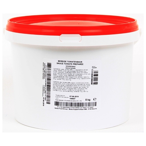 [PR/09812] Bereide Tomatensaus Bosteels Emmer 5 kg
