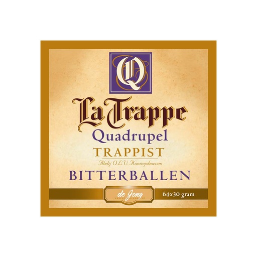 [19168] Kaasbitterballen La Trappe Isi D'Or De Jong 64 x 30 gr