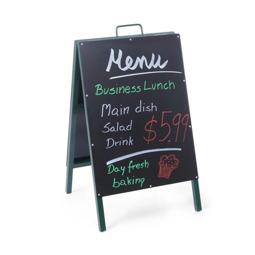 [PR/10187] 664117 Pavement Blackboard with steel frame  - Hendi