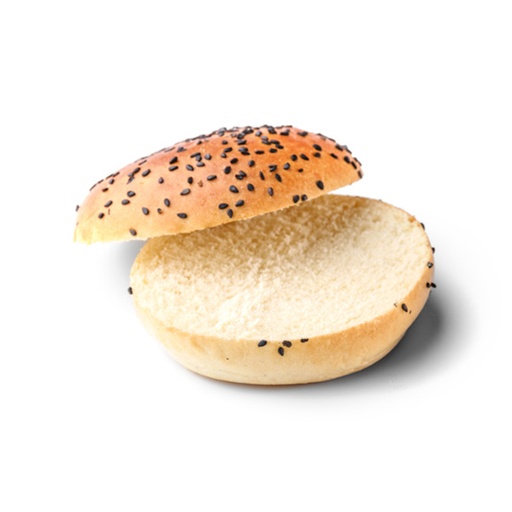 [PR/10275] 5244 Premium Brioche Bun Noir Sésame Précoupé Panesco 50 x 85 gr