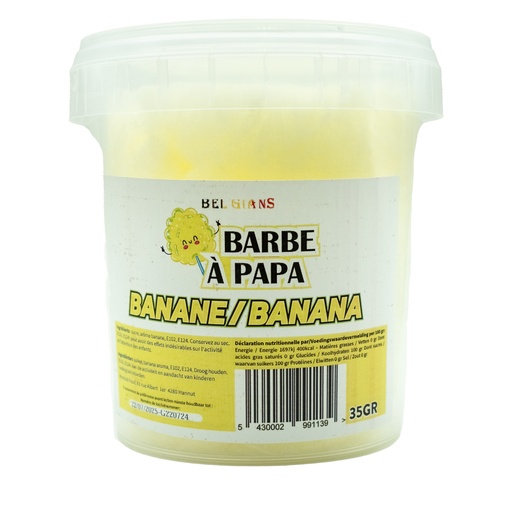 [PR/10287] Barbe à Papa Bananes Bel'Gians 35 gr