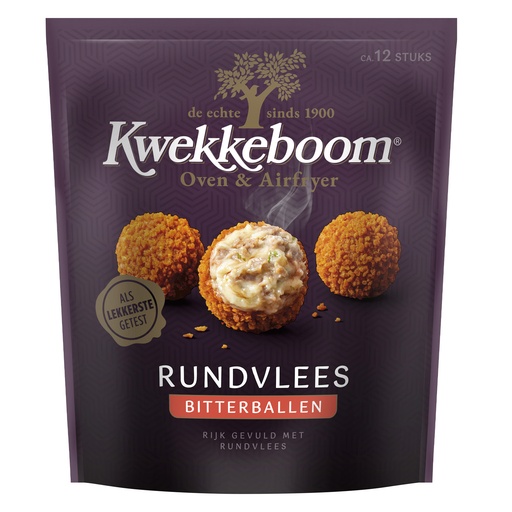[W0700] Bitterballen Rundsvlees Oven Kwekkeboom 12 x 25 gr