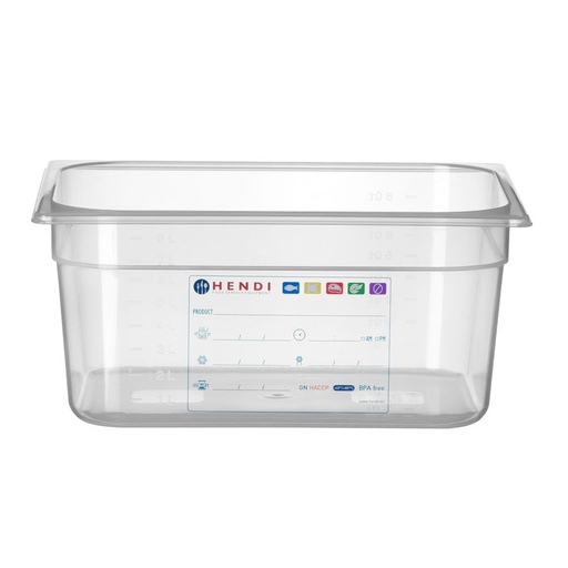 [100027] Gastro Normbak 1/2 - 150Mm - Haccp - Hendi - 880166
