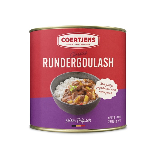 [3116] Goulash RUNDS Coertjens Blik 2,7 kg