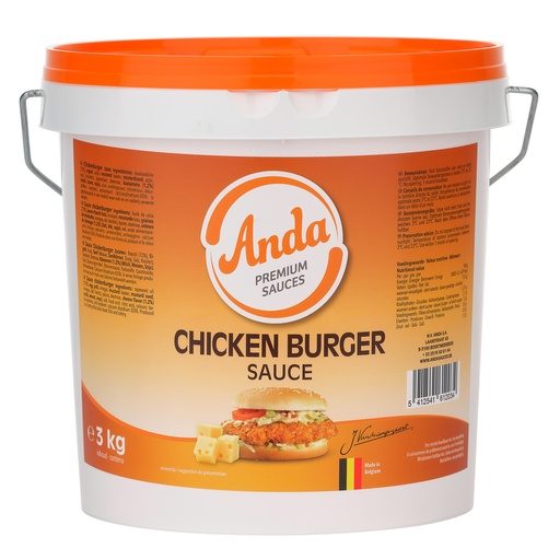 [6949] Chicken Burger Saus Anda 3 L