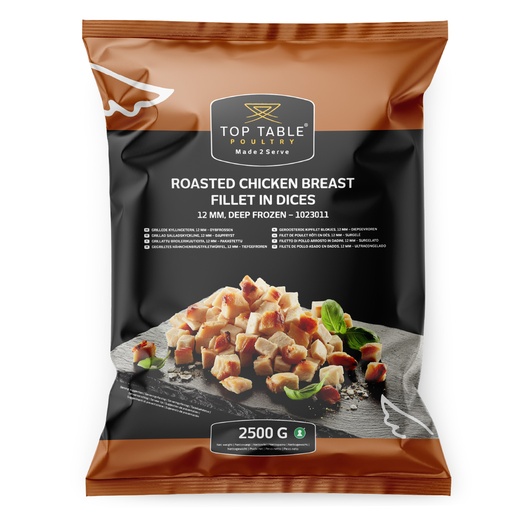 [7320] 1023011 Cubes de Poulet rôti 12 mm Top Table 2,5 kg