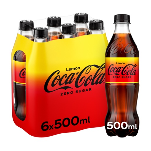 [15014] Coca Cola Zero Lemon Pet 24 x 50 cl
