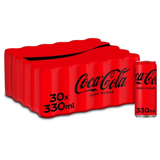 [5077] Coca Cola Zero Sleek Can 30 x 33 cl