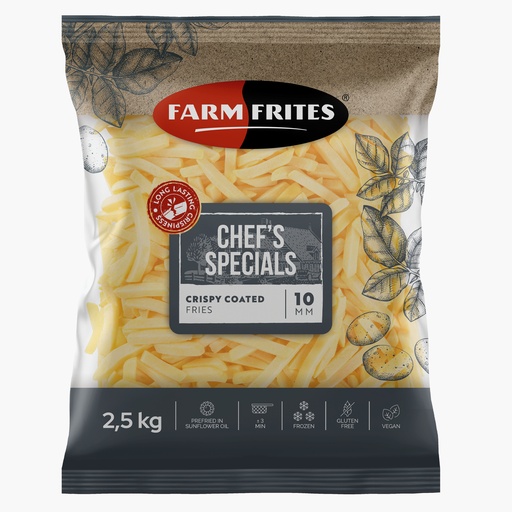 [18817] Frieten Crispy Coated 10 mm Farm Frites 2.5 kg