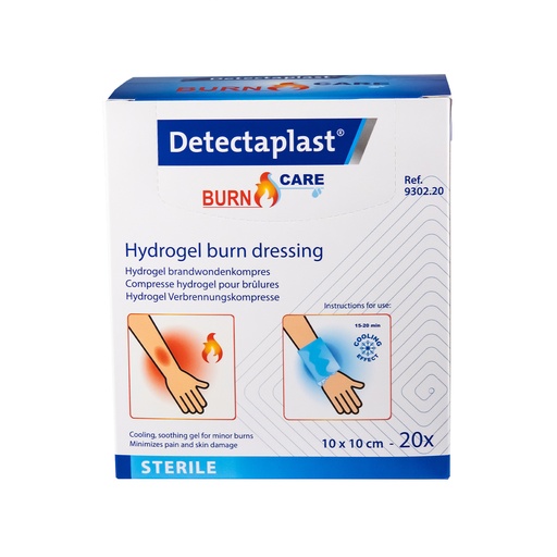 [PR/21887] Hydrogel Burn Kompres Detectaplast 10 x 10 cm (20 pcs)