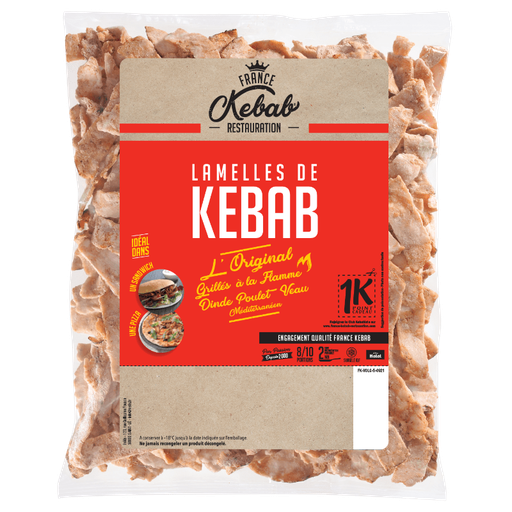 [PR/22737] Mediterranean Kebab Slices - France Kebab - 850 gr