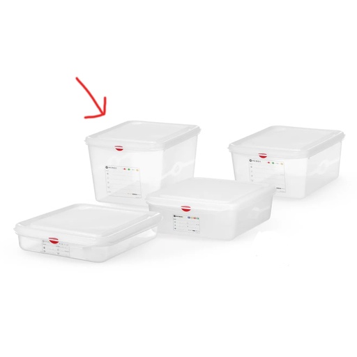 [PR/22948] 873281 Container Polypropyleen + Deksel GN 1/2 Hendi 12,5 L
