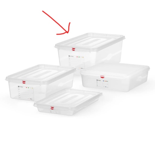 [PR/22955] 873366 Container Polypropyleen + Deksel GN 1/1 Hendi 28 L