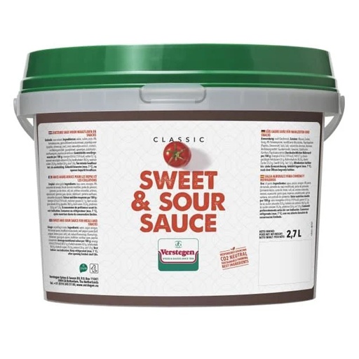 [PR/22960] Classic Sweet & Sour Sauce Verstegen 2,70 L
