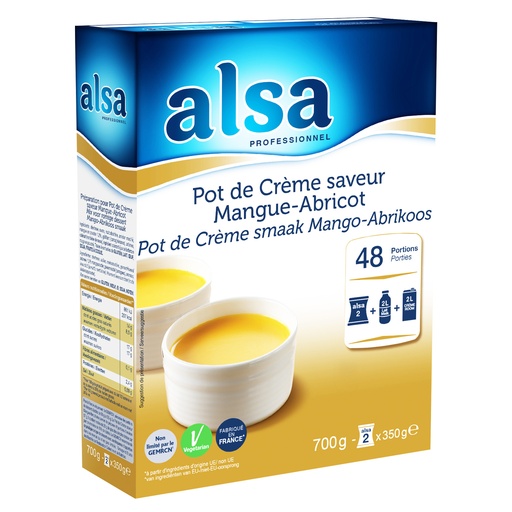 [PR/22994] Pot de Crème Mangue Abricot ALSA Dr. Oetker 700 gr