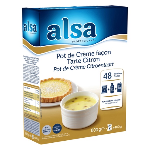 [PR/22997] Pot de Crème Tarte Citron ALSA Dr. Oetker 800 gr