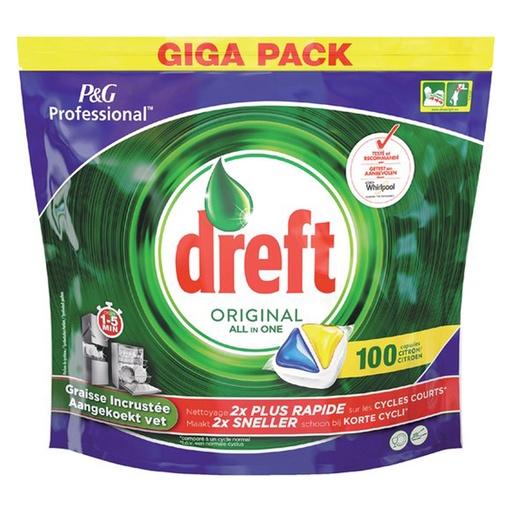 [PR/23104] Dreft Professional Original Dishwasher Tablets - Lemon 100 pcs