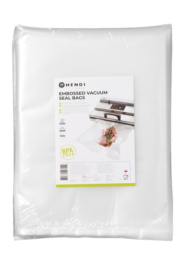 [PR/24062] 297452 Vacuumverpakkingszakken Relief 75 mu 300 x 400 mm Hendi 100 st