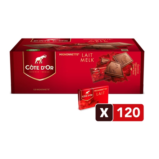 MIGNONNETTE LAIT Cote d'or 120 pcs