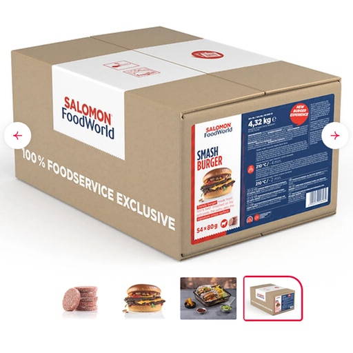 [PR/24122] Smashburger Halal Salomon 54 x 80 gr