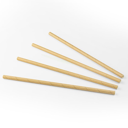 [14574] Pailles Papier Kraft 6 mm/20 cm - 200 pcs