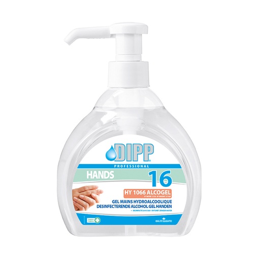 [4955] Desinfect. Alcohol Gel Handen (16) (pompje) Dipp 500ml