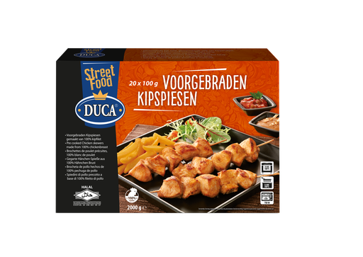 [W3369] Chicken Skewers 2 kg Duca 20 x 100 gr