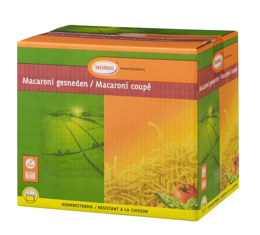 [5744] Pasta Macaroni Gesneden Honig 5 kg