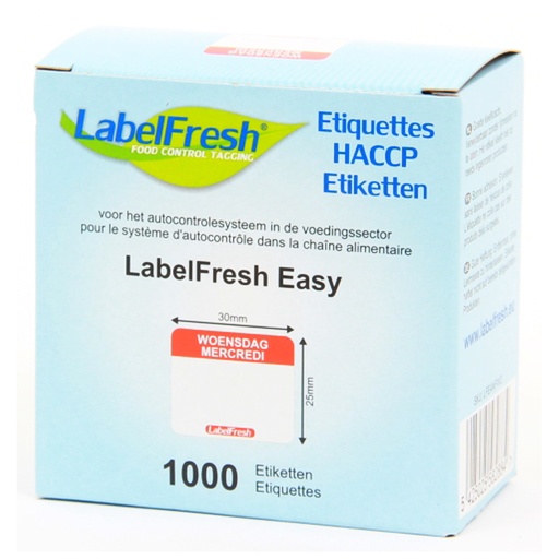[19928] LabelFresh Easy Woensdag 1000 st