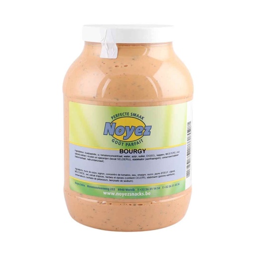 [3625] Sauce Bourgy Burger Noyez Pet 3 L