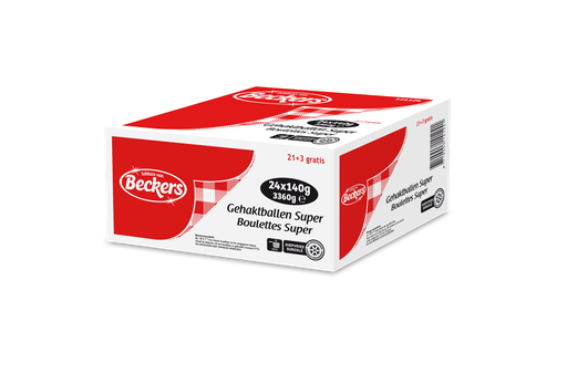 [0011] Meatball Super Beckers 24 (21 +  3) x 140 gr