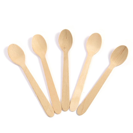 [W2214] Houten Koffielepel 11 cm 200 st